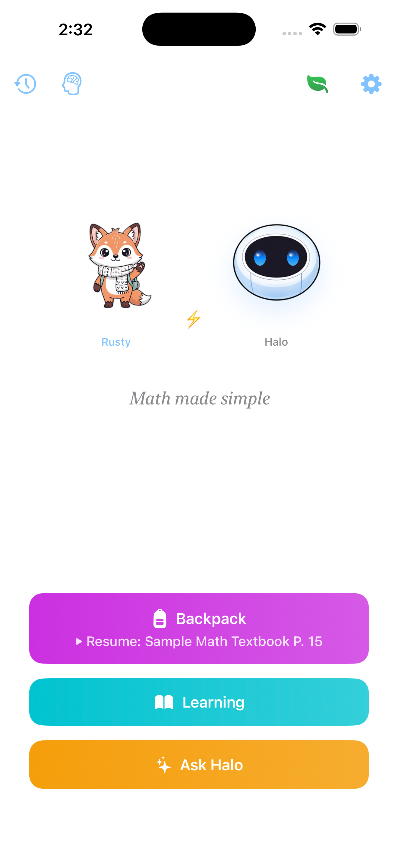 Halo learning companion app - personalized tutoring from your own textbooks